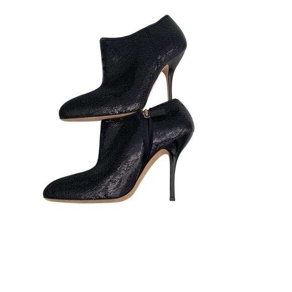 Gucci Black Sequin Ankle Booties Size 36.5 US 6.5 - Picture 9 of 14